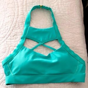 Chestee x Barbella Kandace Sports Bra Teal Size S
